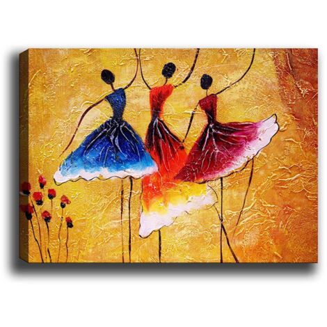 Decoración de pared con impresión en lienzo Painting Multicolor (1/5)