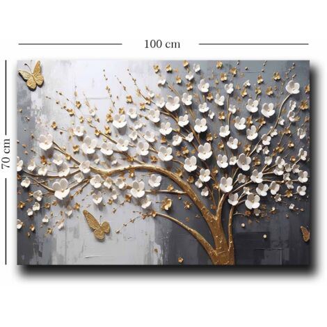 Decoración de pared con impresión en lienzo Painting Multicolor