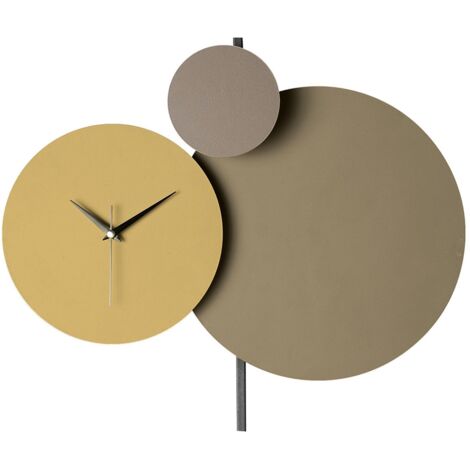 Reloj de pared de metal, reloj decorativo, estilo industrial. Clock Beige Cream (1/4)