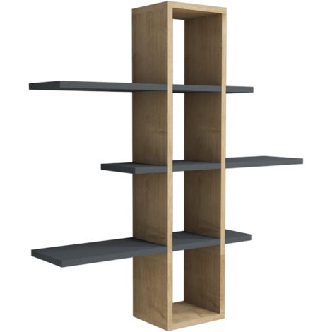 Estante de pared, estante de almacenamiento Shelf Sapphire Antracita (1/5)