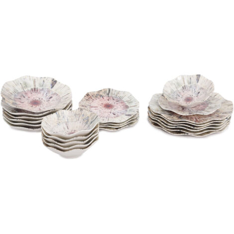 Juego de vajilla Set 100% Porcelana Multicolor