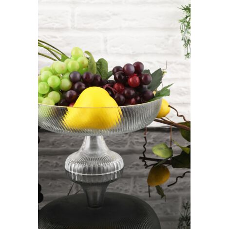 Plato de frutas, plato para servir Plato de cena Transparente (1/5)