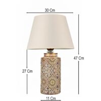 Lámpara de mesa, lámpara de noche, lámpara de salón. Lamp 1 x E 27 Max 40 W