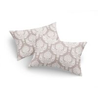 Funda de almohada Set Marrón
