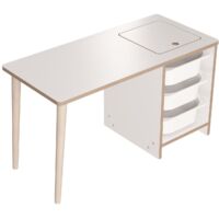 Mesa Muebles Mesa de Comedor Set Blanco