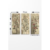 WD Pintura decorativa en MDF 3 piezas.