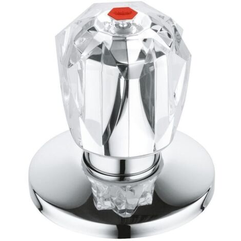 GROHE Oberteil 3/4'' für Unterputz-Ventil Brillant Griff Markierung rot chrom 11545000 (1/2)