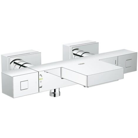 Thermostat-Wannenbatterie Grohe Grohtherm Cube – Ausladung 174mm – GROHE SafeStop bei 38°C – GROHE AquaDimmer Eco mit Sparfunktion (1/5)