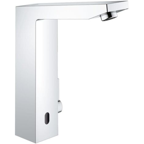 GROHE Infrarot-Elektronik für Waschtisch Eurocube E 36440, DN 15 mit Mischung und variabel einstellbarem Temperaturbegrenzer, mit Steckertrafo 100-230 V AC, 50-60 Hz, 6 V DC, chrom (1/5)