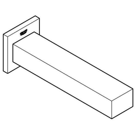 Grohe Eurocube - Badewanneneinlauf, Supersteel 13303DC0