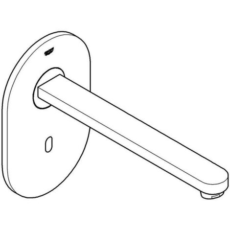 GROHE Infrarot-Elektronik für Waschtisch-Wandarmatur Eurosmart CE 36334, ohne Mischung, Fertigmontageset für UP-Einbaukasten 36 336 001/36 337 001, mit Trafo 100-230 V AC, 50-60 Hz, 6 V DC, Ausladung (1/5)
