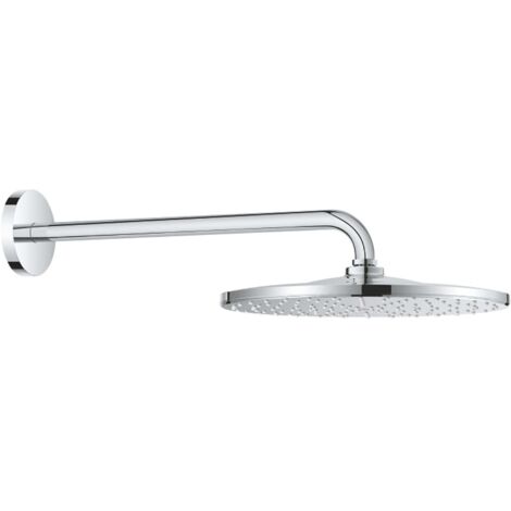 Kopfbrause Rainshower 310 Mono – Ausladung 42 cm – 1 Strahlart GROHE PureRain – Verchromt – SpeedClean Antikalk-System (1/10)