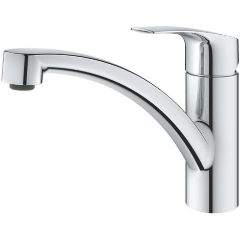 GROHE 30506000 EH-SPT-Batterie Eurosmart 30506 flacher Auslauf Einlochmontage C2C chrom (1/5)