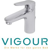 VIGOUR Einhand-Waschtischbatterie clivia mit Ablaufgarnitur chrom CL