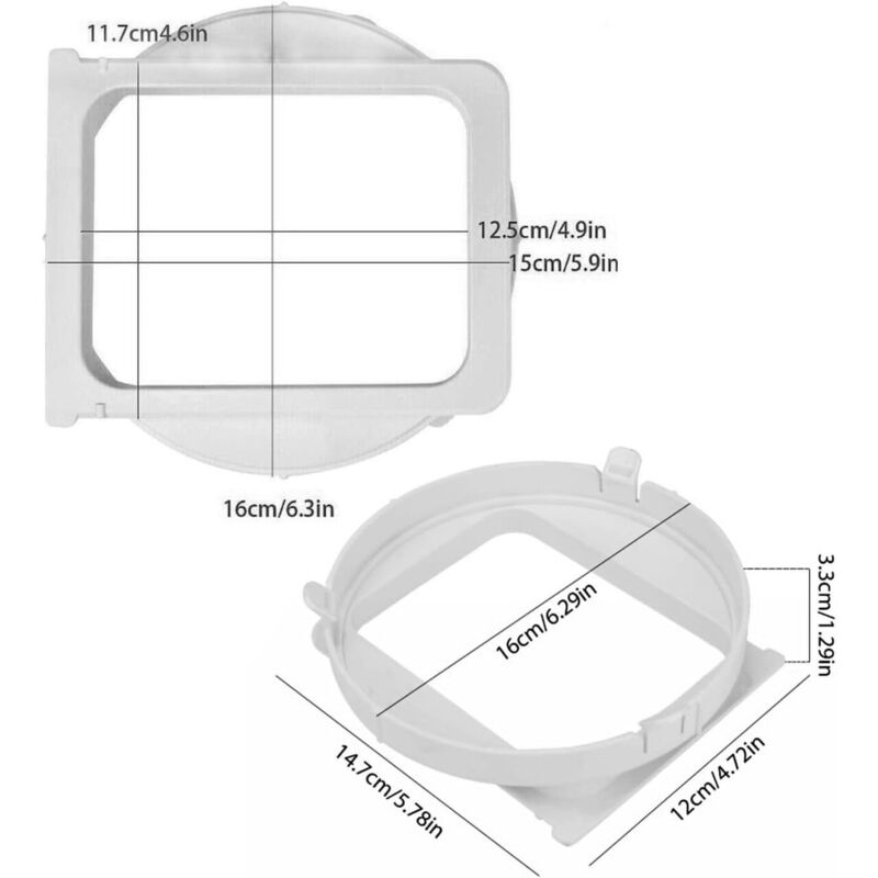 Erzekrim Tuyau Climatiseur Mobile Diamètre De 150 Mm Tuyau D'évacuation