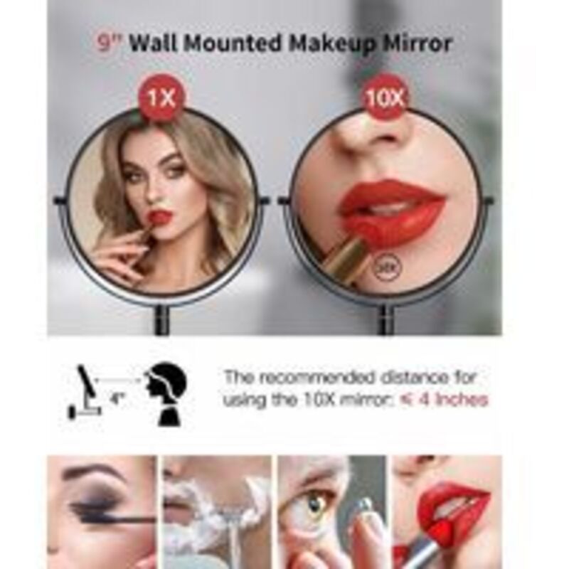 Miroir cosmétique à poser Miroir Lumineux de Maquillage Tricolore à écran tactile avec mini Miroir cosmétique à poser Miroir Lumineux de Maquillage Tricolore à écran tactile avec mini
