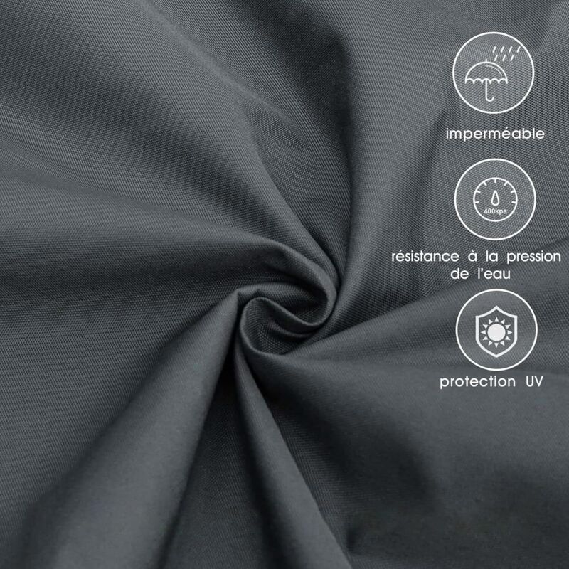 Voile Uv Jardin 3x5m Voile D'ombrage Rectangulaire AQXONG 3x5m - 95% UV, Imperméable, Tissu Oxford 420D Protection UV 95