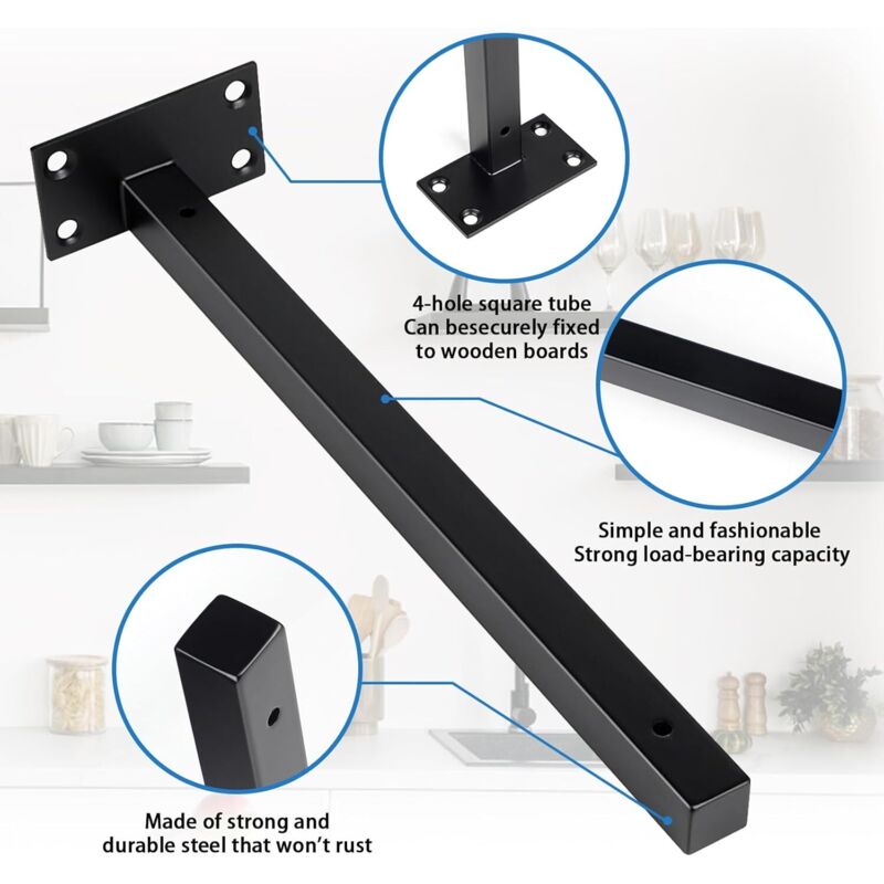 Équerre Pour Étagère,Supports D'étagère Flottants Cachés,Equerre Etagere Metal Triangulaires En