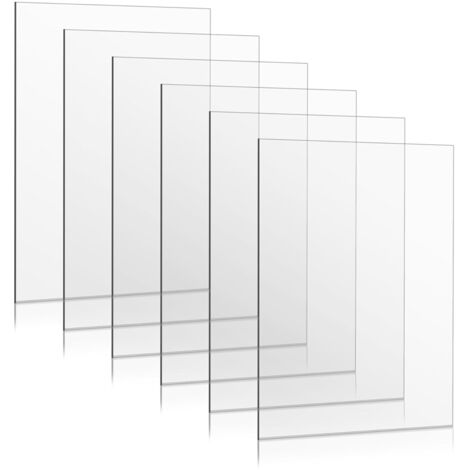Feuille de plexiglas , Transparent, 21 x 29,7 cm, 1 mm, Protection supérieure au verre, Résistante aux éclats, Clarité optique, Idéale pour cadre photo, signalisation, peinture sur verre (1/5)