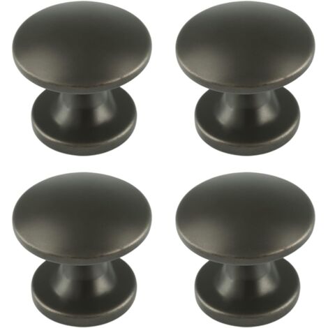 Lot de 4 boutons de placard adhésifs multifonctionnels en alliage de zinc pour fenêtres, armoires, armoires (bronze) (1/5)