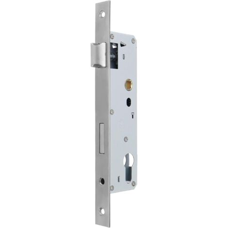 LARGEIGHT Serrure à encastrer monopoint serrure à mortaiser en acier inoxydable trou pour portes intérieures et portes de salle de bain, 8530mm (1/5)