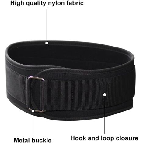 Ceinture D'Haltérophilie Lombaire Musculation - Ceinture De Force Avec Boucle Autobloquante - Soutien Dos Pour Squat, Soulevé De Terre, CrossFit - Homme Et Femme