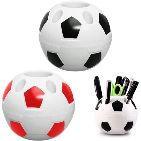 2 Piece Student Football Pen Holder Kit, Plastic Material Football Pencil Pot for Decorating Your Home, Office, Football Room Decoration (1/5)