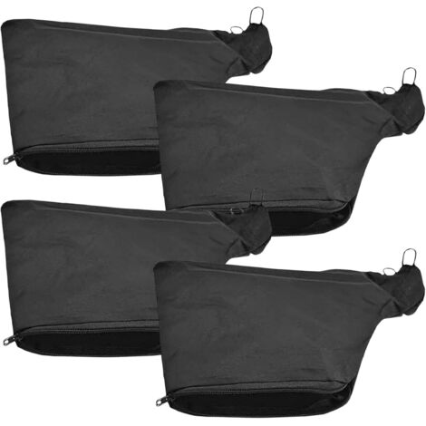 4 Pieces Dust Bag Kit, Large Capacity Sawdust Bag with Zip and Metal Holder, Cleaning Bag for Mitre Saw Model 255 (Black) (1/5)