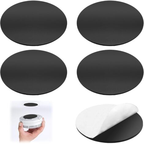 Support Magnétique pour Détecteur de Fumée - Lot de 5 Pastilles Adhésives 3M, Fixation Murale et Plafond Sans Perçage, Compatible avec Détecteurs de Gaz, Monoxyde de Carbone et Alarmes Incendie, 70 mm
