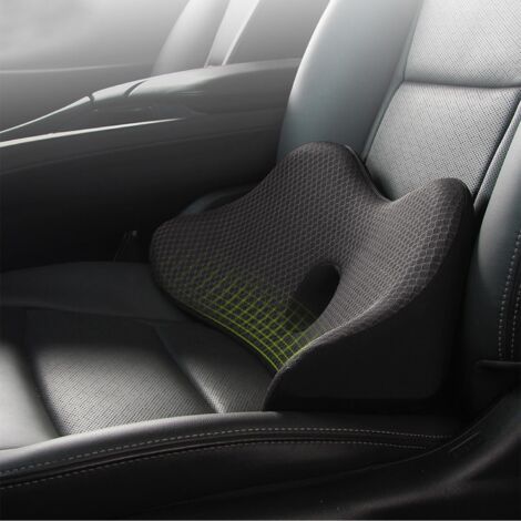 [JAMAIS UTILISÉ]Coussin rehausseur Voiture,Rehausseur Voiture Adulte,Coussin Voiture conducteur,Coussin Ergonomique Voitur,Conducteur Orthopédique Chaise Bureau Fauteuil(Noir)