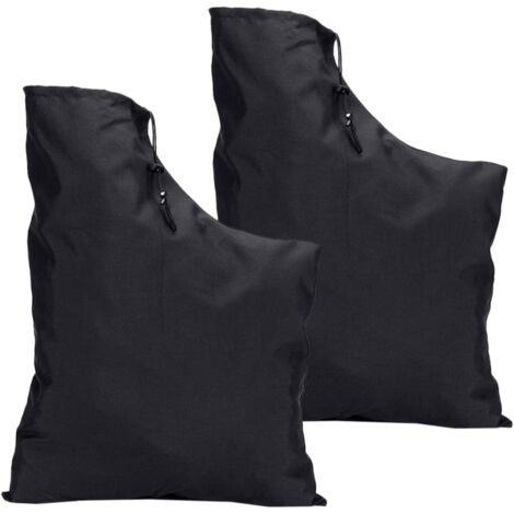 2 Pièces sous Vide Extérieur Poubelle Gouttière à Ordures Refuser Taille-haie sans Fil Ramasseur De Feuilles Nettoyeur Ventilateur Déchets Scellant Black Tissu Oxford 420d (1/5)