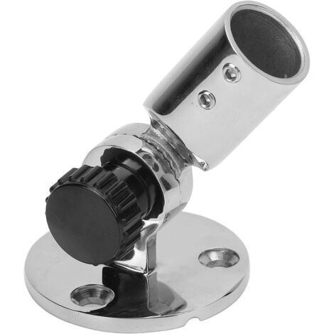 Support de Base d'Antenne Marine en Acier Inoxydable 316 Réglable à 180 Degrés Résistant Aux Intempéries pour Rails de 19 mm de Diamètre pour Bateaux et Camping Cars (1/5)
