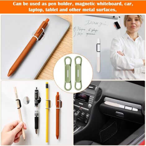 Porte Stylo Magnetique Lot De 100 Porte-étiquettes Magnétiques Avec Porte-cartes De Données Magnétiques Avec Protection Rangement Aimanté