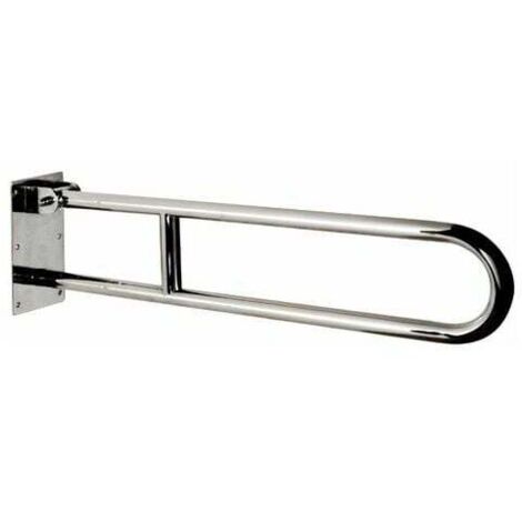Poignée PMR pivotante en inox USIS chromé - Chromé- (1/2)