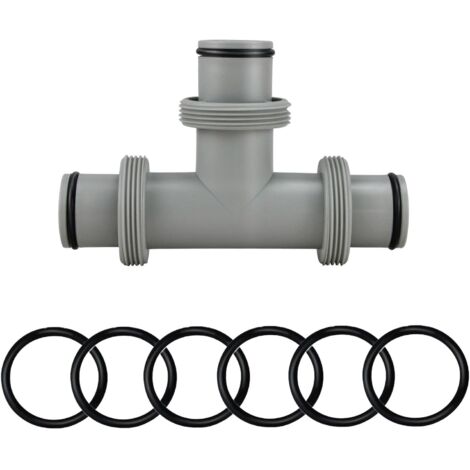 [JAMAIS UTILISÉ]pool hose adapter, T-bar extension for 38mm hose connection, 3 way hose connection, pool connection kit for Intex Bestway Coleman pool hose extension (1/5)