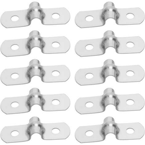 Lot de 50 colliers de serrage M5 en acier inoxydable 304 rigide en forme de U pour tuyau de canalisation fixe (1/5)