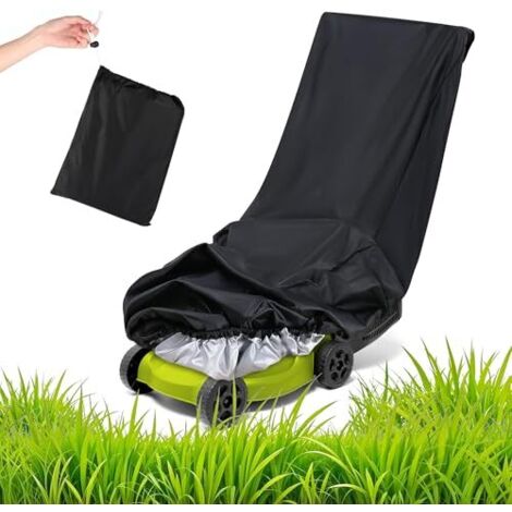 [JAMAIS UTILISÉ]Housse Protection Tondeuse, Housse de Tondeuse à Gazon Autoportée, Imperméable Housse de Tondeuse en Polyester 600d avec Sac de Rangement a Cordon(195x66x108 cm) (1/5)