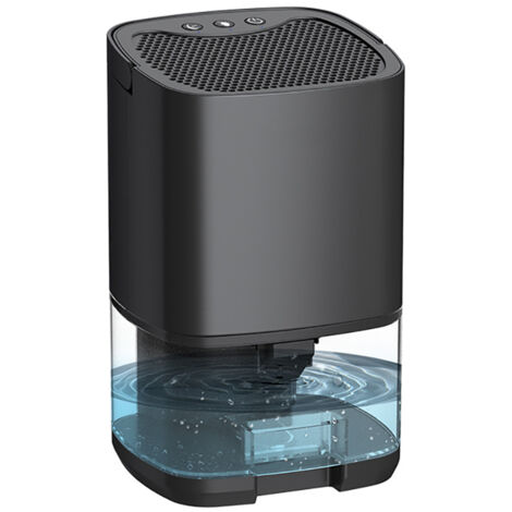 Largeight – Déshumidificateur silencieux compact – Déshumidification efficace pour espaces confinés – Réservoir transparent avec lumières LED – Technologie de condensation