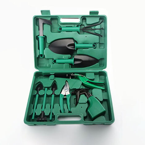 Outils de jardin, ensemble complet de bacs à fleurs et pelles d'élagage pour le verdissement (1/4)