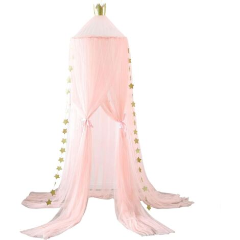 Jqwupup Ciel de lit moustiquaire filets Lit Rideau Princesse Dentelle