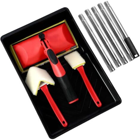 Applicateur de Peinture de 7 Pouces pour Murs et Plafonds D'Angle Kit de Tampon de Peinture de Décoration pour Peintre pour Bordures D'Angle de Mur
