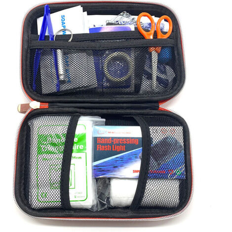 Mini Trousse De Premiers Secours - Kit Urgence Vert Avec Fermeture éclair Pour Voiture, Sac, Maison