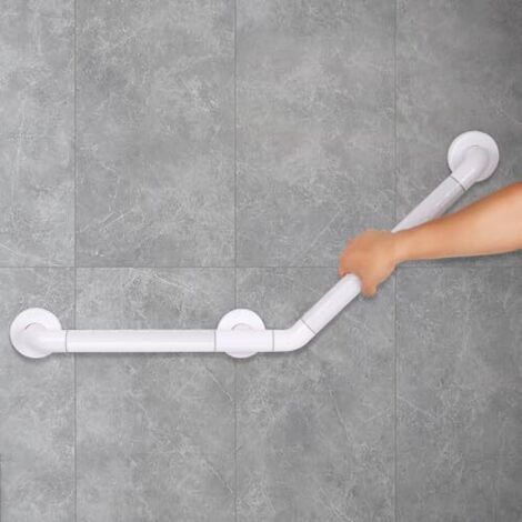 [JAMAIS UTILISÉ]Barre d'appui WC, Poignée de Douche 45 x 45 cm, Poignée de Baignoire en Acier Inoxydable Antidérapante - Pour Salle de Bain, Douche, WC (1/5)