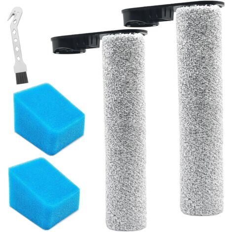 Kit 2 Spazzole A Spugna Per Eureka NEW430BL E Jonr ED12 | Rulli In Flanella + Strumento Pulizia