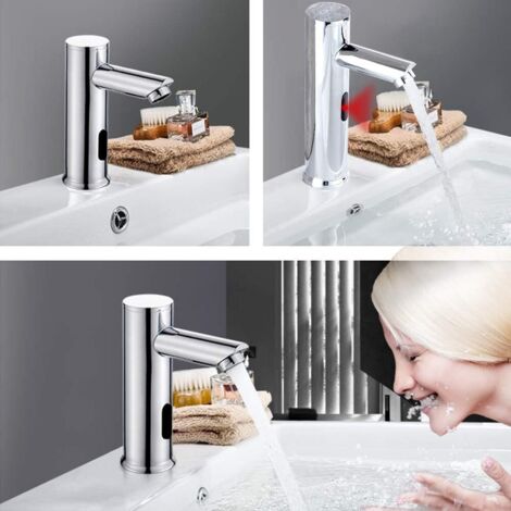 Robinet Automatique Avec Capteur Infrarouge – Mitigeur Cuisine/salle De Bain Sans Contact, Rotatif 360°, économie D’eau