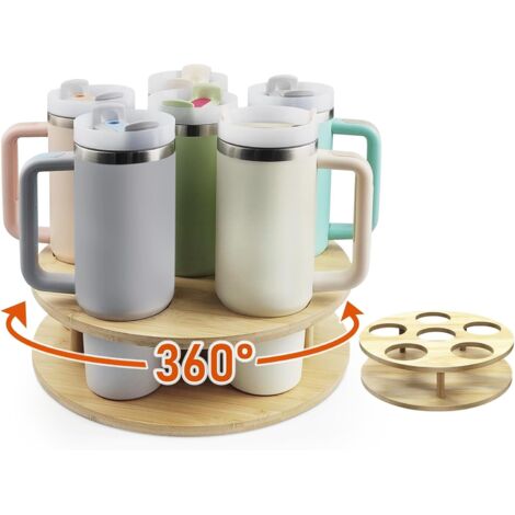 Support Magnétique Pour Gobelets Stanley Cup 40 Oz - Porte-gobelet Aimanté Pour Réfrigérateur Ou Mur - Jusqu'à 6 Gobelets Et Couvercles