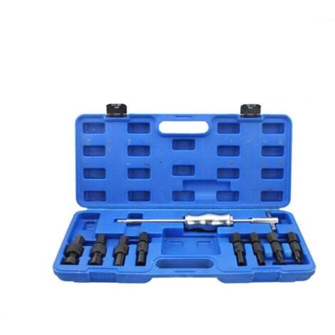 [JAMAIS UTILISÉ]Extracteur De Roulement Intérieur Marteau à Inertie 9 pcs Ensemble d'outils d'extraction de palier à trou borgne - bleu (1/5)