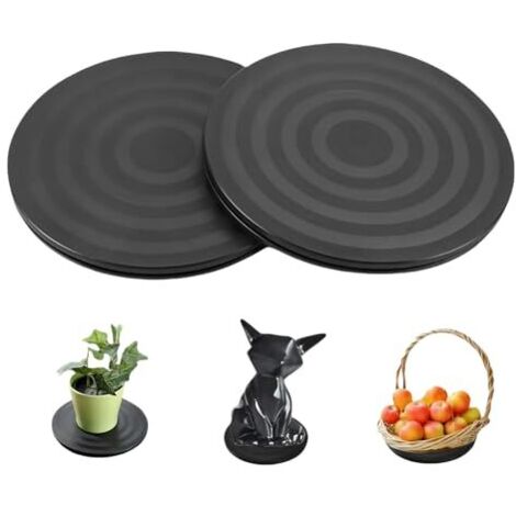 2pc Heavy Duty Tourne-Disque Rond Rotatif, Solide Plateau à 360°, Support Plaque Tournant Rotatif, Robuste et Multifonction, Capacité de Charge du Plateau Tournant, Robuste et Multifonction (1/5)