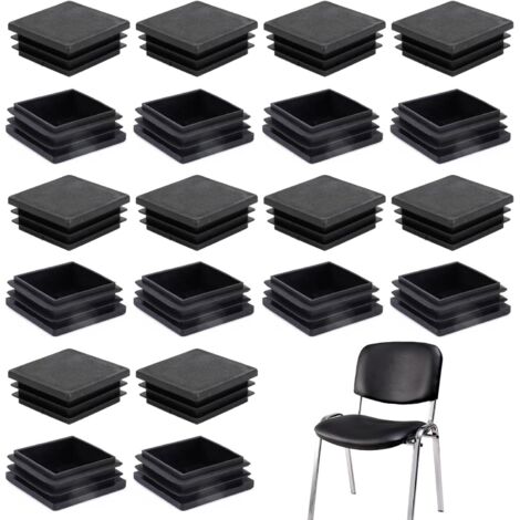 [JAMAIS UTILISÉ]20pcs Bouchons à Lamelles Carré 40x40 30x30 35x35mm pour Tube Carre, Bouchon Plastique Carre, Embout Tube Carré, Capuchon Plastique Carre, Bouchon Tube Carré (20, 35x35) (1/5)