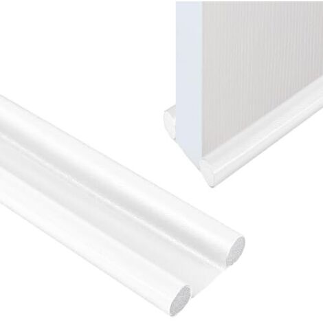 [JAMAIS UTILISÉ]CENCERY 37in/96cm Double Boudin de Porte, Boudin de Porte Double Latéral, Boudin de Porte Insonorisé Réglable pour Réduire Le Bruit des Courants d'air (Blanc) (1/5)